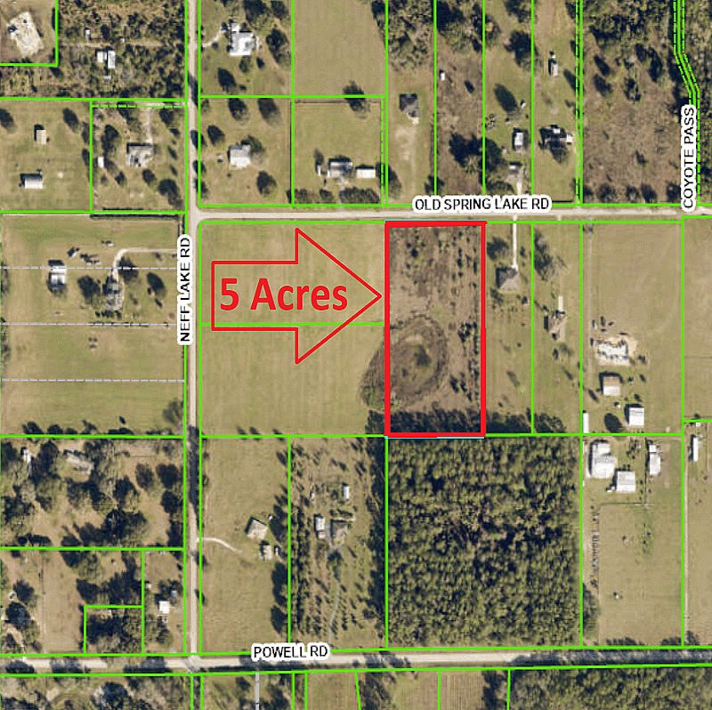 5 Acres Old Spring Lake Road, Desirable Spring Lake Area, Brooksville, Hernando County, Florida SOLD